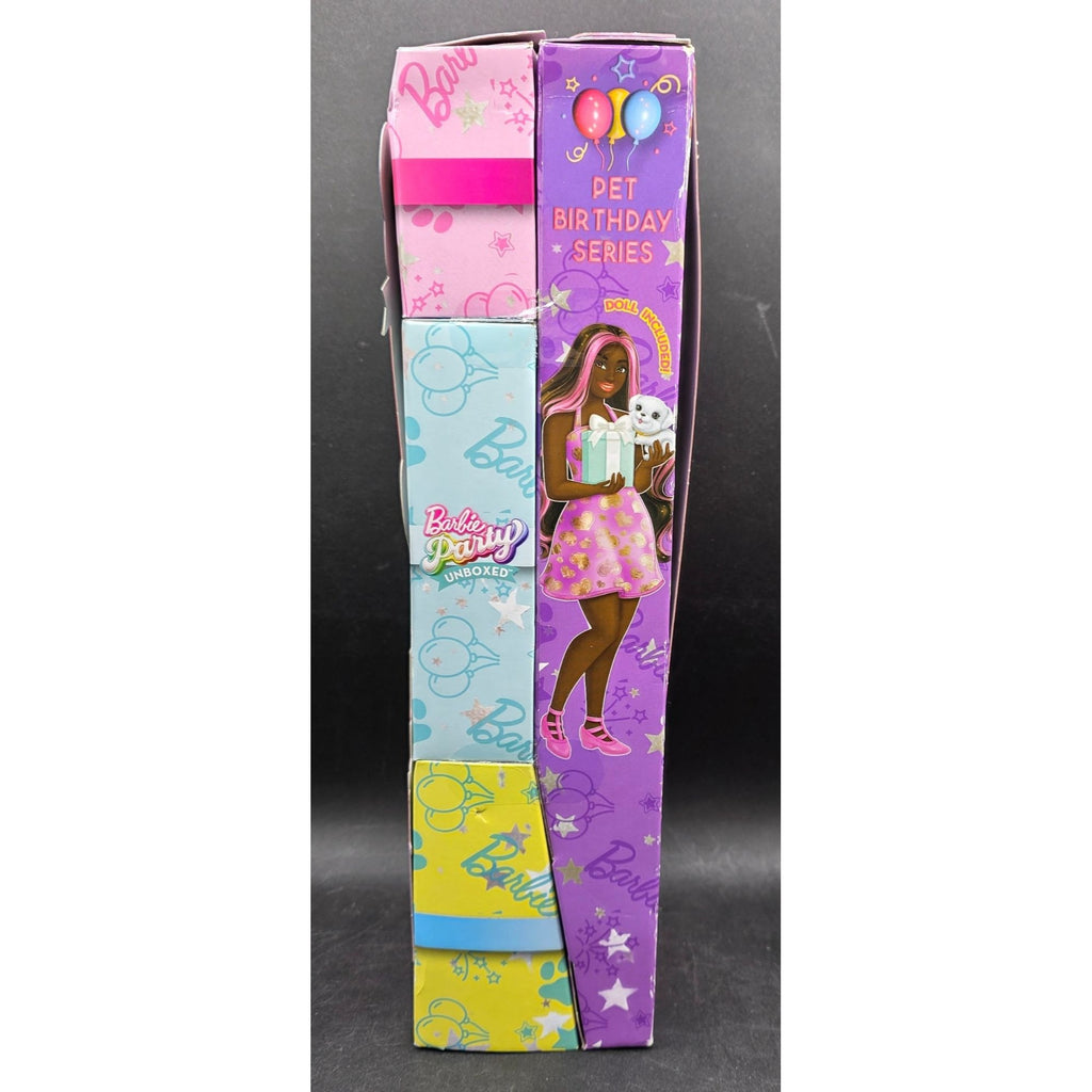 Barbie Party Unboxed Pet Birthday Playset With Color Change Doll & Dough Powder