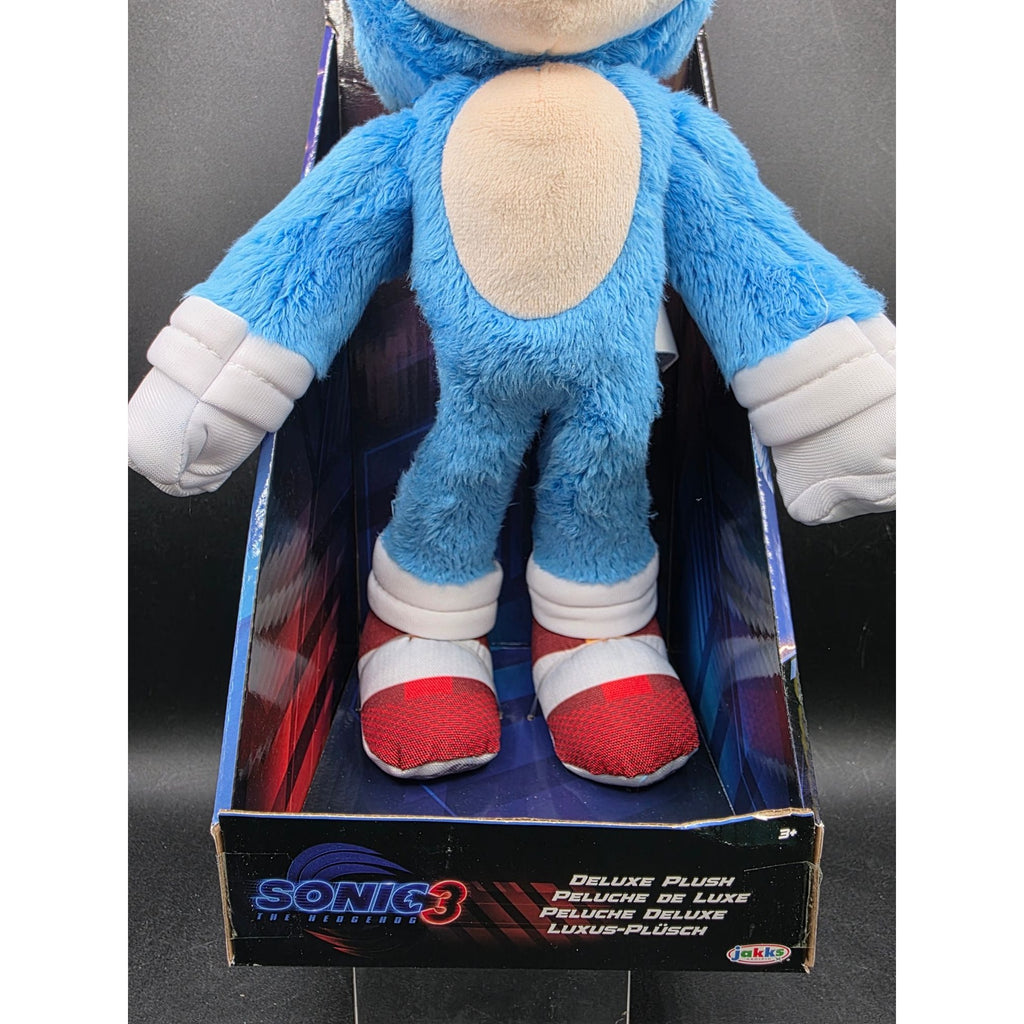 Sonic The Hedgehog 3 Deluxe Plush Toy 13" Jakks Pacific Official Licensed Collectible