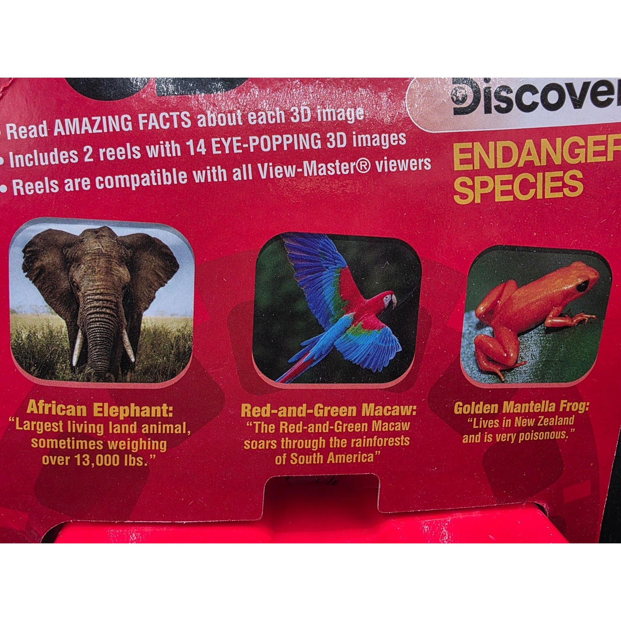 View-Master Classic 3D Viewer Endangered Species Set Includes 2 Reels