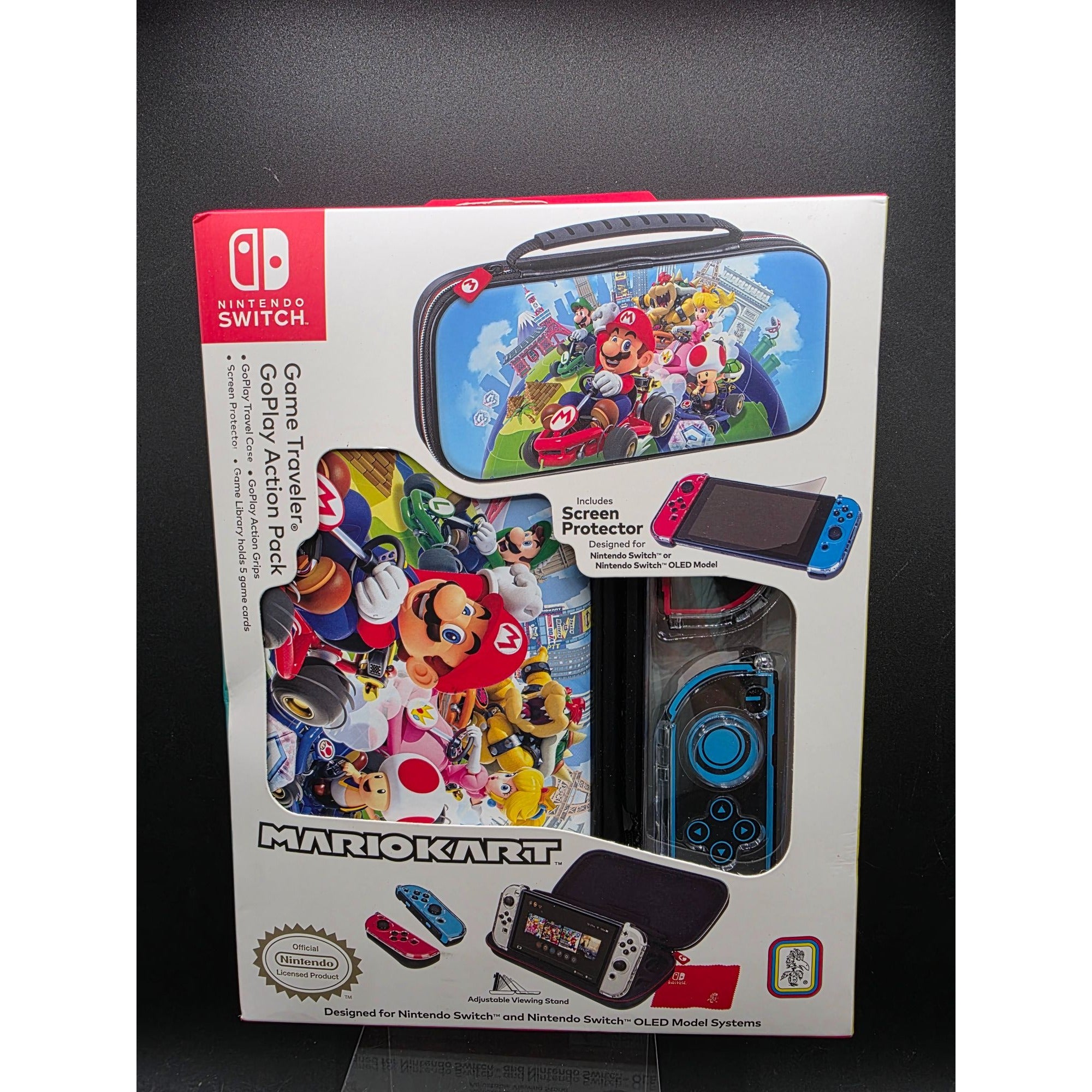 Nintendo Switch Mario Kart Game Traveler GoPlay Action Pack  Adjustable Travel Case