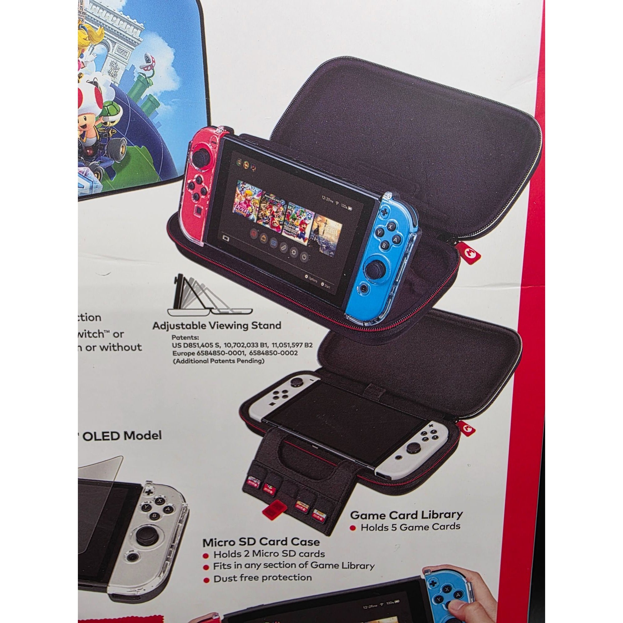 Nintendo Switch Mario Kart Game Traveler GoPlay Action Pack  Adjustable Travel Case