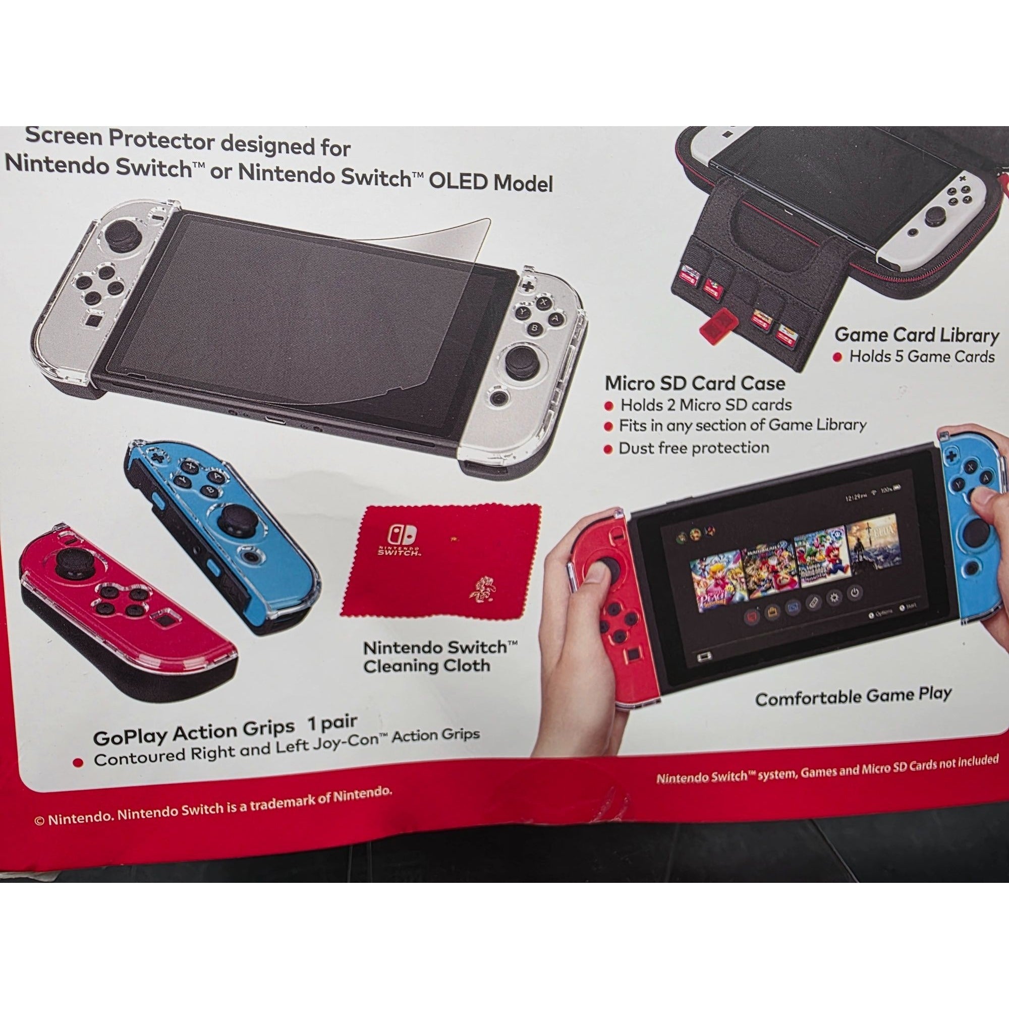 Nintendo Switch Mario Kart Game Traveler GoPlay Action Pack  Adjustable Travel Case