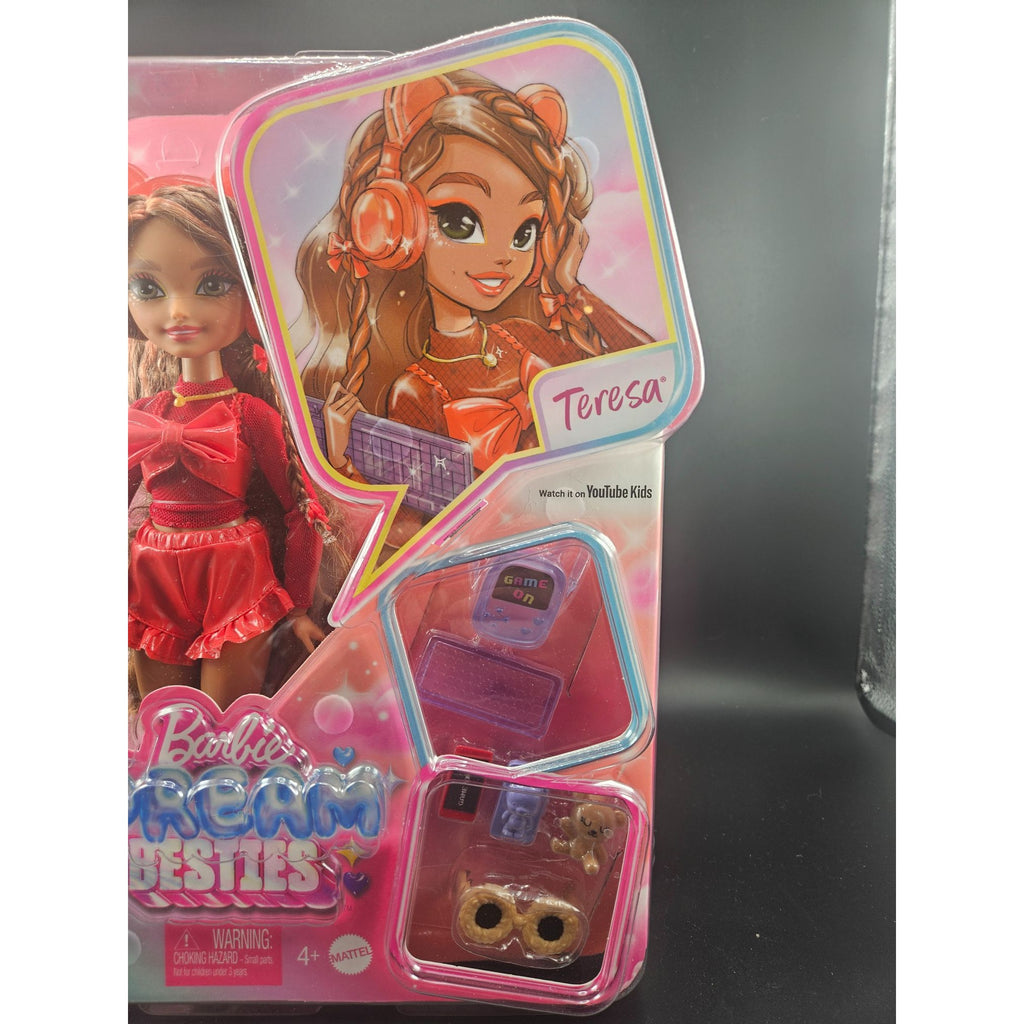 Barbie Dream Besties Teresa Doll Toy Gift Set With Accessories & Gamer Theme Outfit
