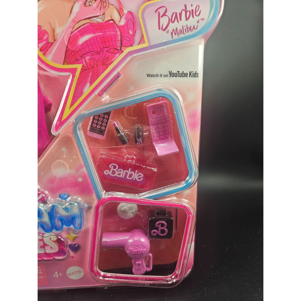 Barbie Dream Besties Malibu Doll With Accessories & Pink Outfit By Mattel