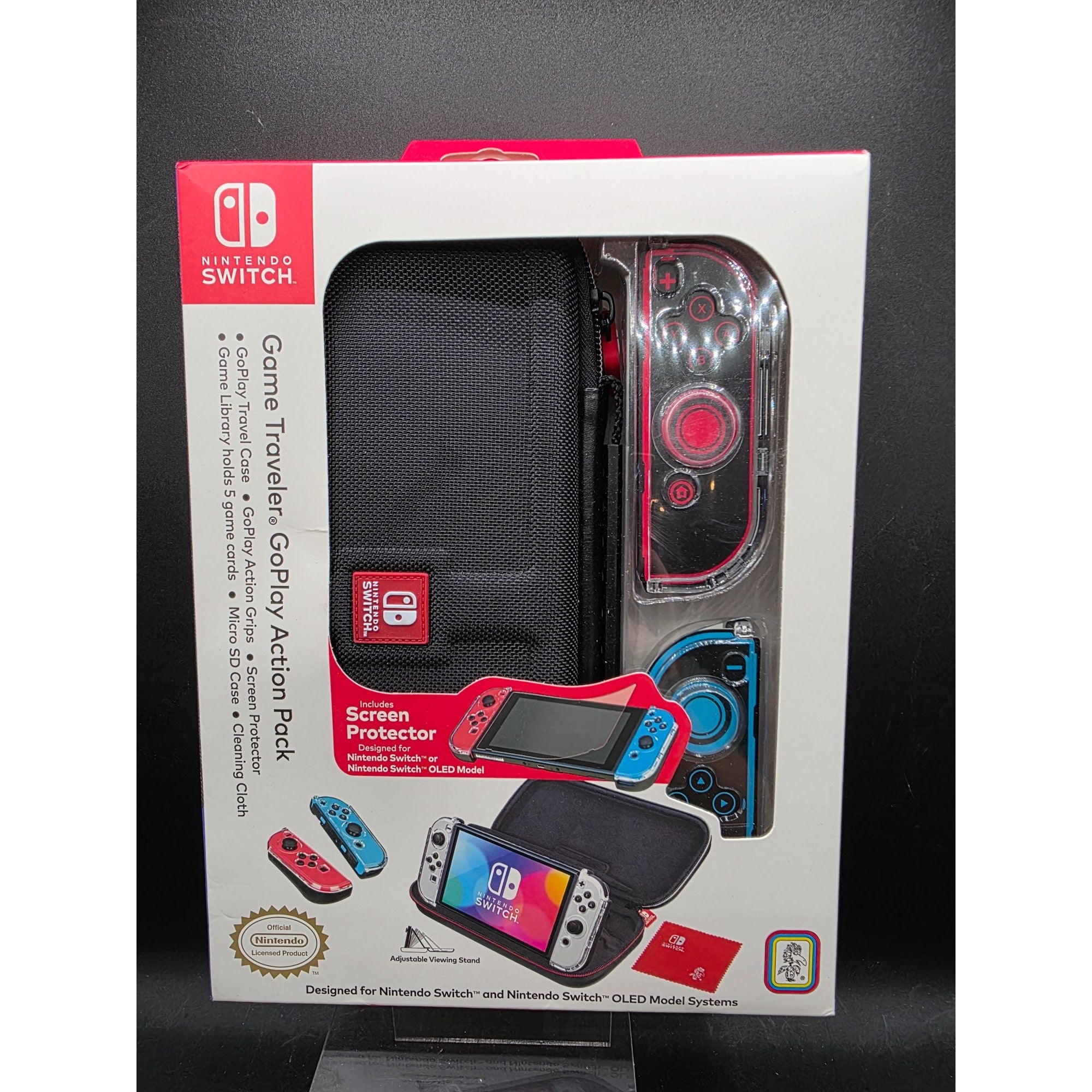 Nintendo Switch Game Traveler GoPlay Action Pack With Screen Protector & Travel Case