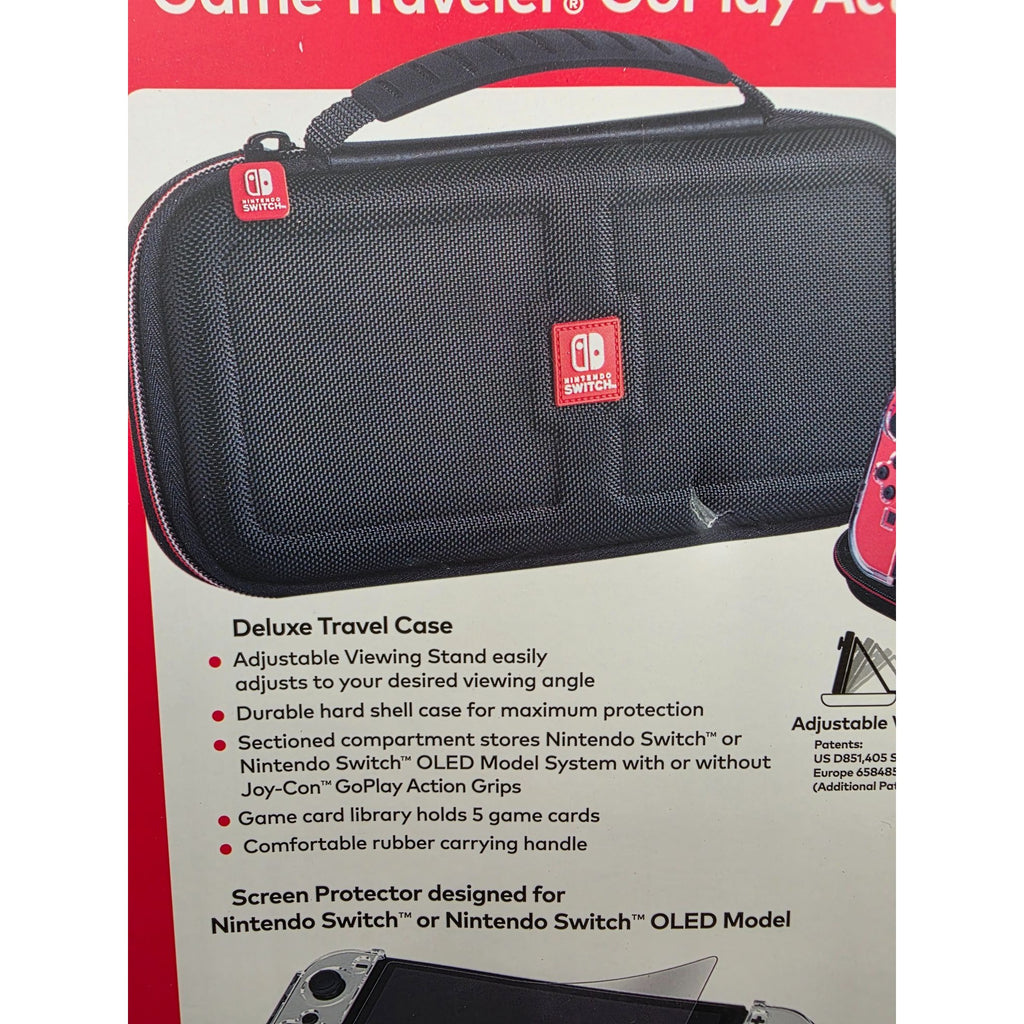 Nintendo Switch Game Traveler GoPlay Action Pack With Screen Protector & Travel Case