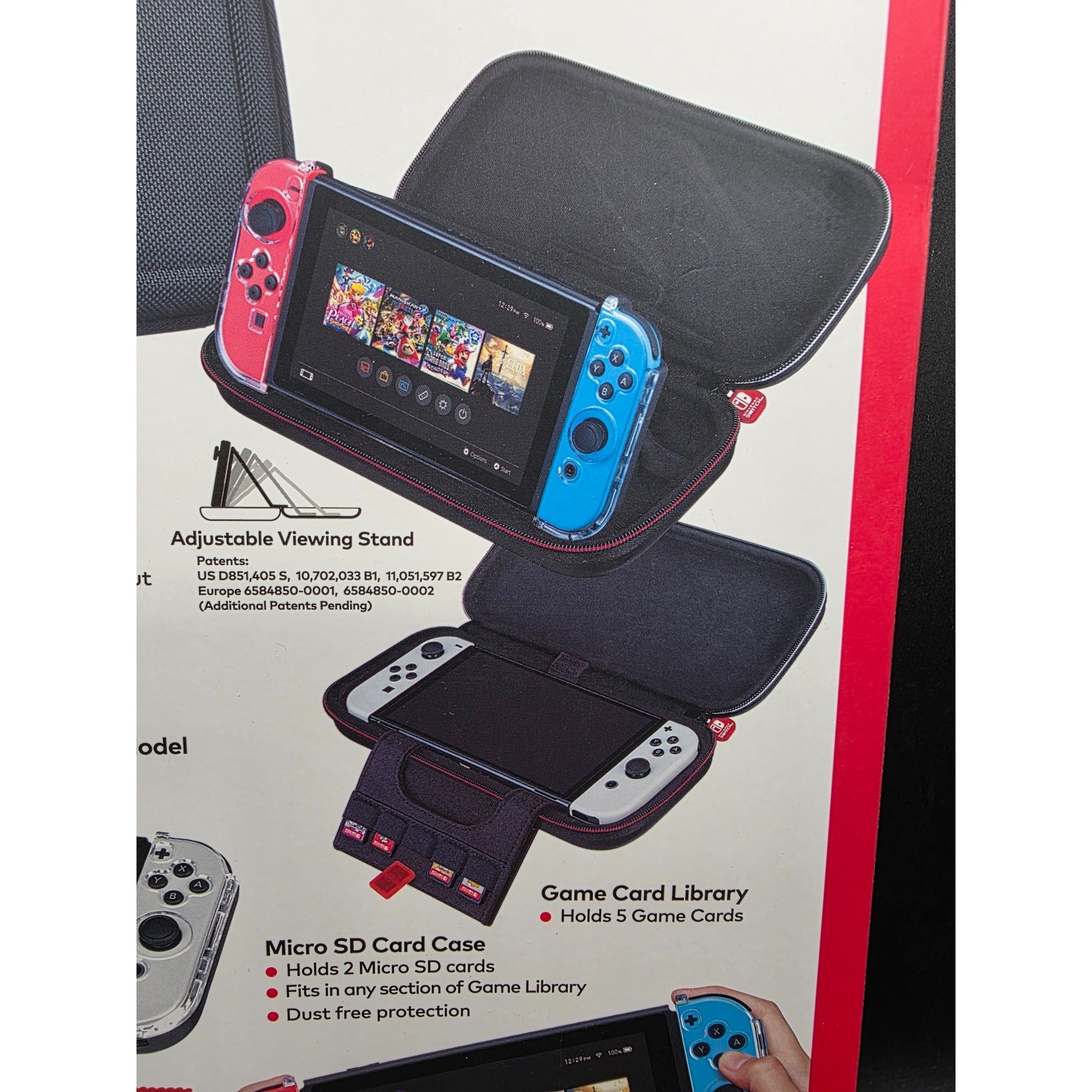 Nintendo Switch Game Traveler GoPlay Action Pack With Screen Protector & Travel Case