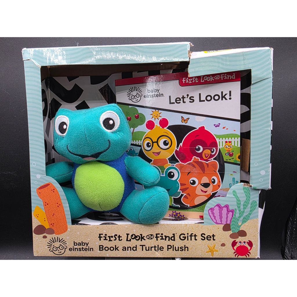 Baby Einstein First Look And Find Gift Set With Book And Turtle Plush Toy Fun