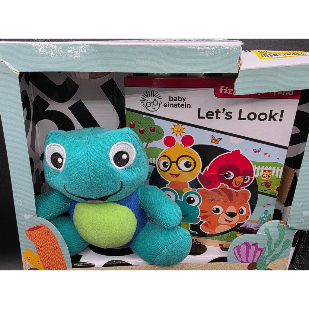 Baby Einstein First Look And Find Gift Set With Book And Turtle Plush Toy Fun