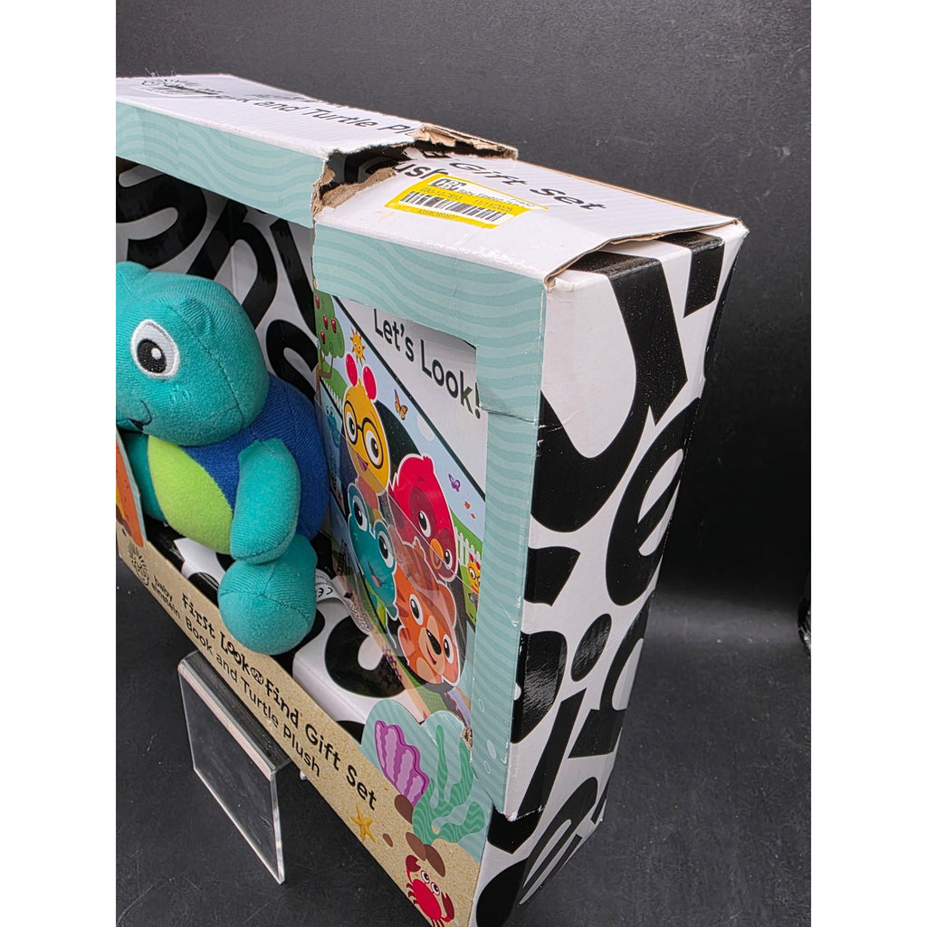 Baby Einstein First Look And Find Gift Set With Book And Turtle Plush Toy Fun