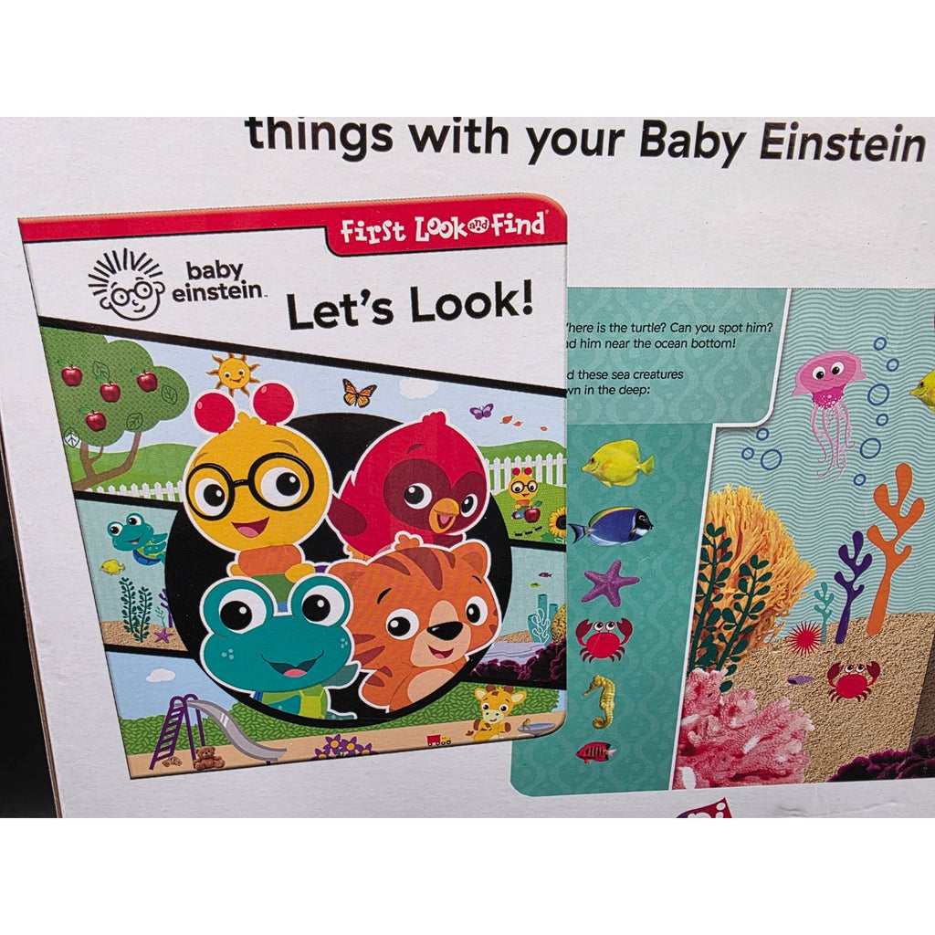 Baby Einstein First Look And Find Gift Set With Book And Turtle Plush Toy Fun