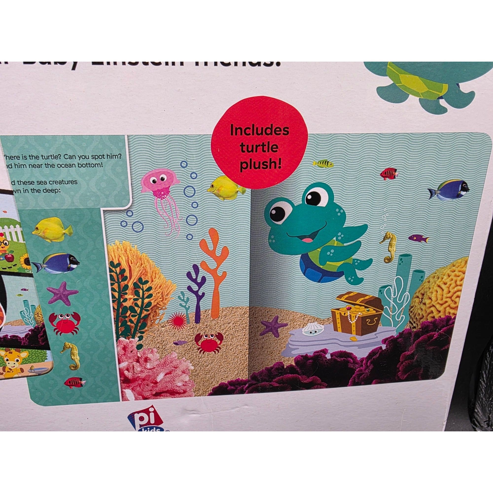 Baby Einstein First Look And Find Gift Set With Book And Turtle Plush Toy Fun