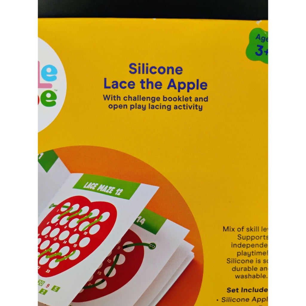 Silicone Lace The Apple Fine Motor Activity Toy Set