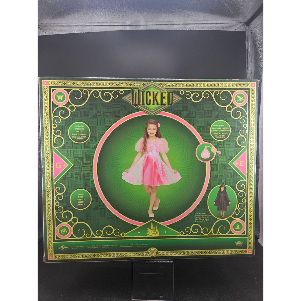Wicked Pink Glinda Dress-Up Costume Gift Set With Hairclip & Perfume Bottle Ages 4-6