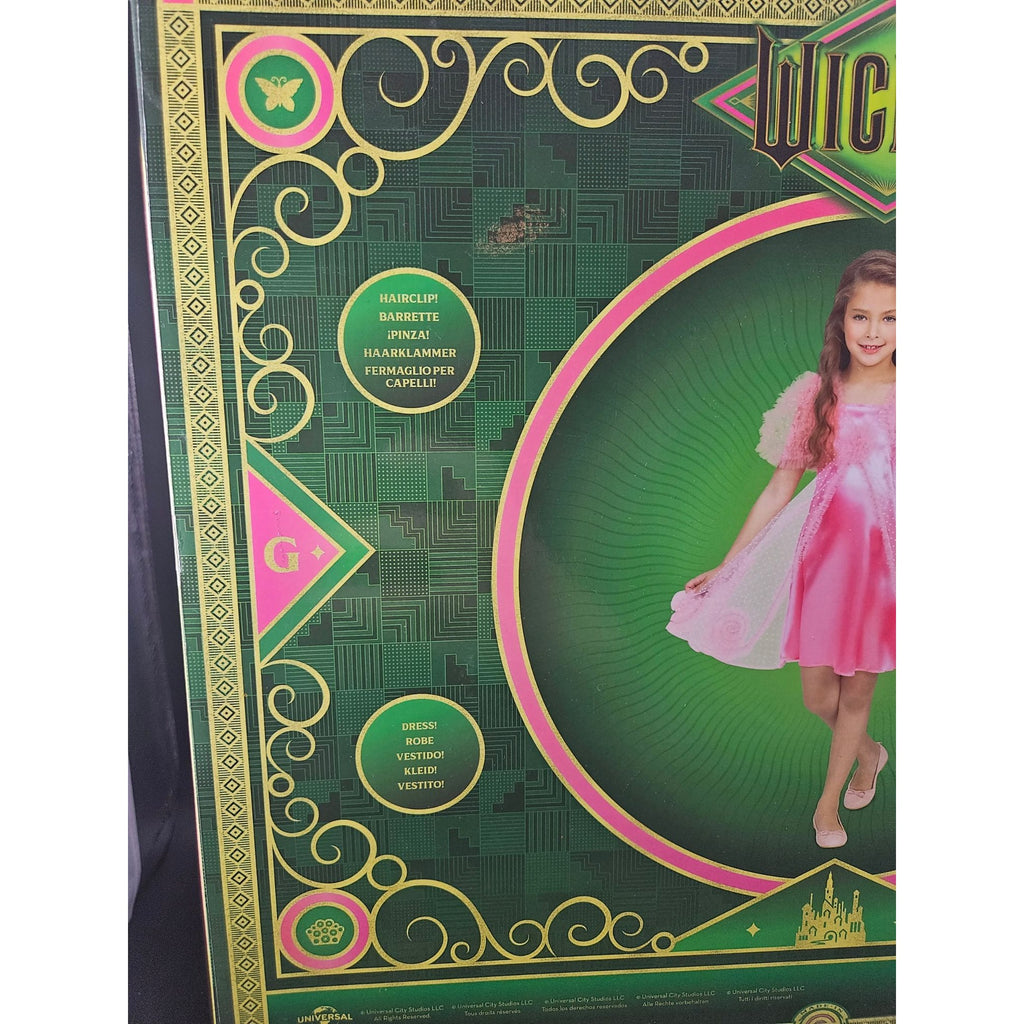 Wicked Pink Glinda Dress-Up Costume Gift Set With Hairclip & Perfume Bottle Ages 4-6