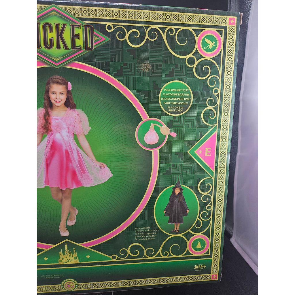 Wicked Pink Glinda Dress-Up Costume Gift Set With Hairclip & Perfume Bottle Ages 4-6