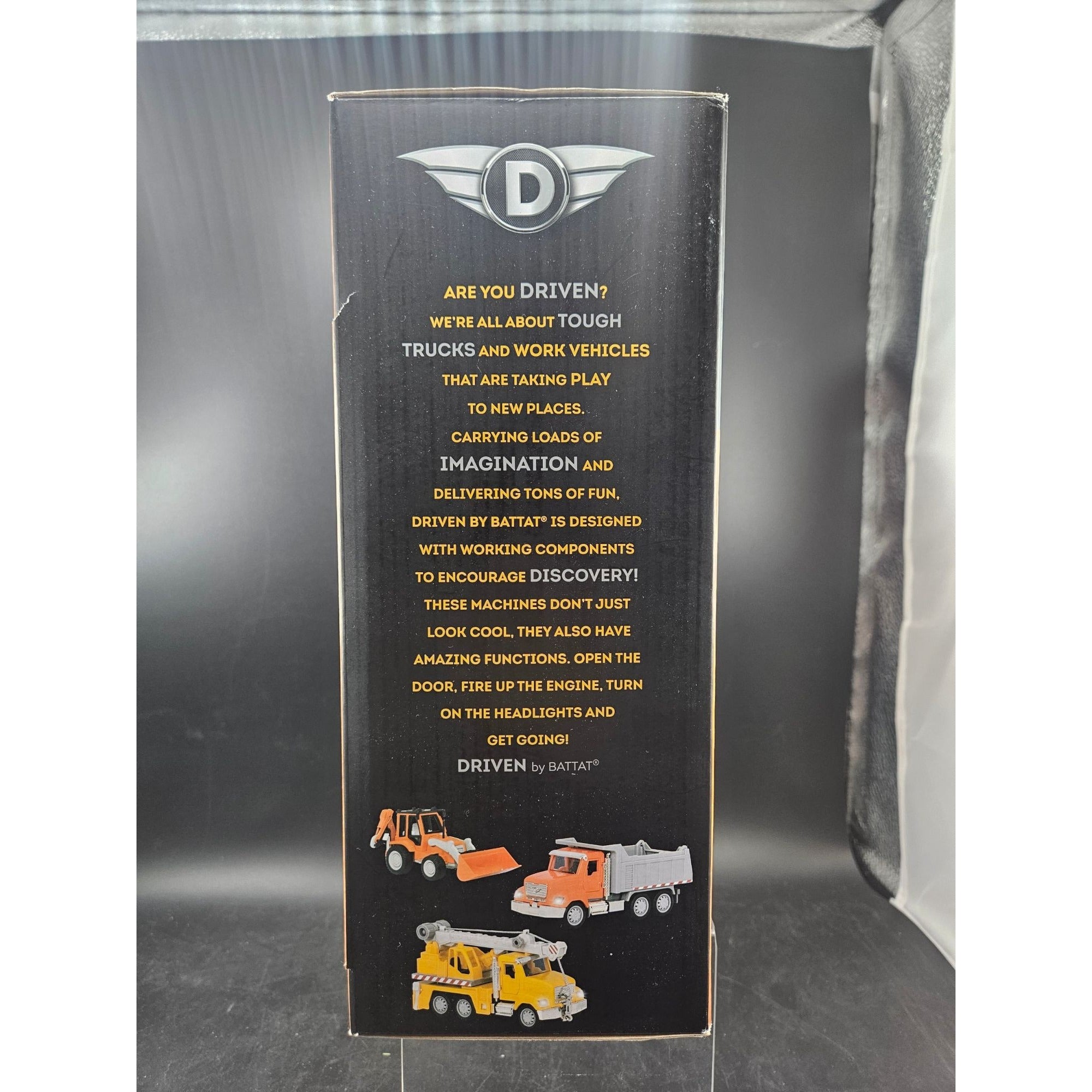 Driven By Battat Micro Construction Fleet Set 3 Vehicles w/ Lights & Sound