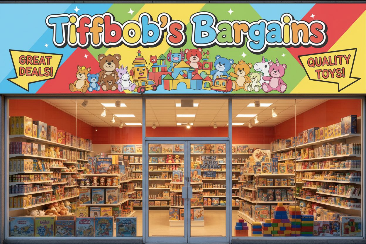 Tiffbob's Bargains Toy Store 