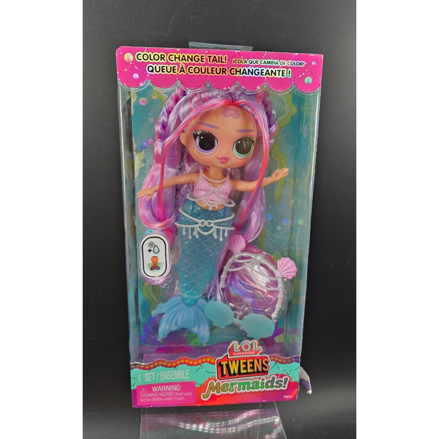 LOL Surprise Tweens Mermaid Doll Lana Marine Color-Change Tail & Accessories New