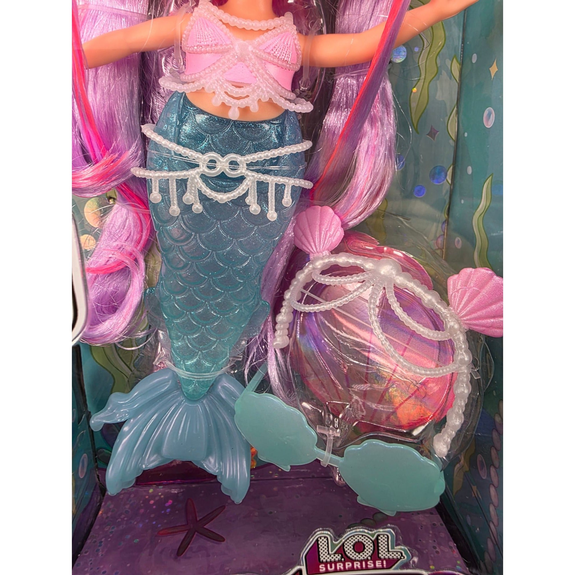 LOL Surprise Tweens Mermaid Doll Lana Marine Color-Change Tail & Accessories New